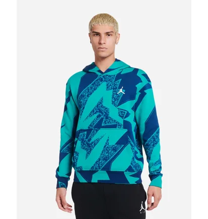 Худи мужское Air Jordan Essential Aop Fleece Pullover Hoodie Blue/Turquoise Dq7507-322
