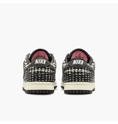 Кроссовки женские Nike Dunk Low Х Harris Tweed Black/White HQ5036-901