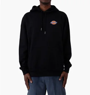 Худи мужское Dickies Fleece Embroidered Chest Logo Pullover Hoodie Black Twr20Kbk