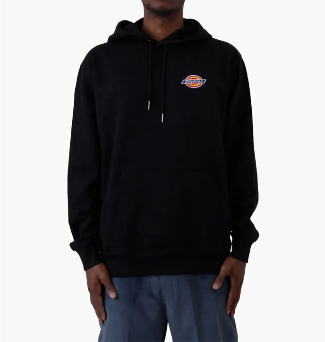 Худі чоловіче Dickies Fleece Embroidered Chest Logo Pullover Hoodie Black Twr20Kbk