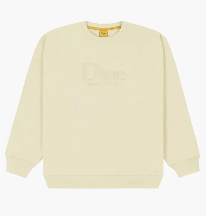 Свитшот унисекс Dime Classic Embossed Beige DIMESP13CRE