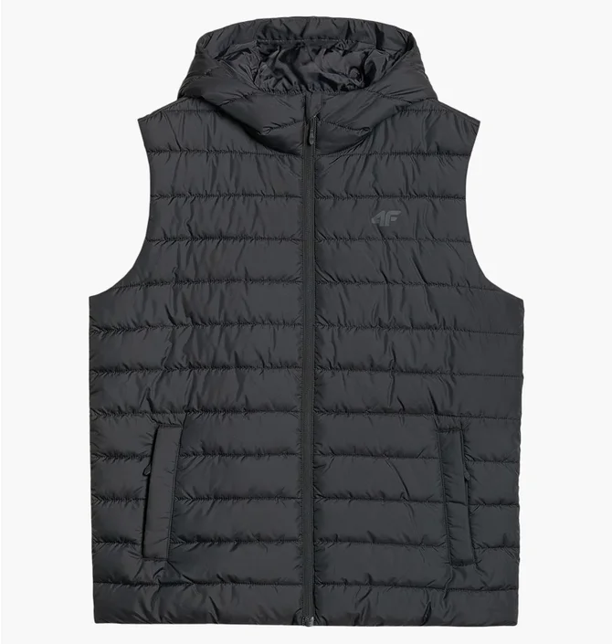Жилетка чоловіча 4F With Hood Black 4FWAW25TVJAM225-20S