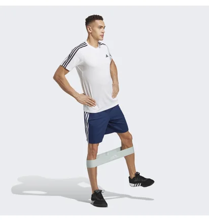 Шорты мужские Adidas Train Essentials Piqué 3-Stripes Training Shorts Blue Ib8246