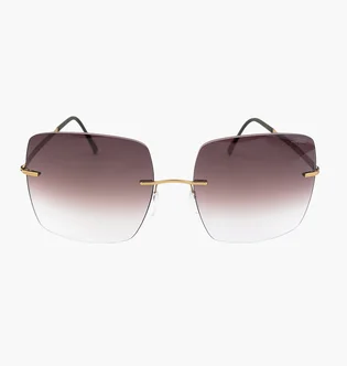Солнцезащитные очки женские Silhouette Gold/Brown 8191-7530