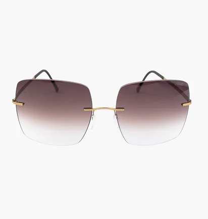 Солнцезащитные очки женские Silhouette Gold/Brown 8191-7530