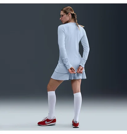 Кофта женская Nike Sportswear Chill Knit WomenS Slim Ribbed Cardigan Light Blue HJ1242-423
