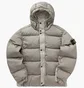 Пуховик мужской Stone Island Crinkled Econyl® Grey 811541419-V0097