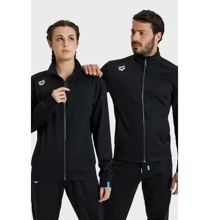 Кофта унисекс Arena Team Jacket Panel Knitted Poly Black 004911-500