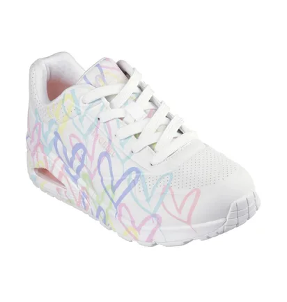 Кроссовки женские Skechers Uno Spread The Love White 155507-WPTQ