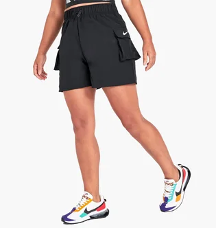 Шорты женские Nike Sportswear Essential Woven High-Rise Shorts Black Dm6247-010