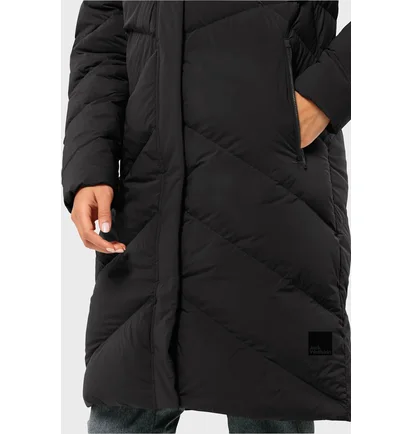 Пуховик жіночий Jack Wolfskin Marienplatz Black 1206971-6000
