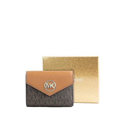 Гаманець жіночий Michael Kors Greenwich Trifold Brown 34S1GNME6B-BROWN-ACORN-95730