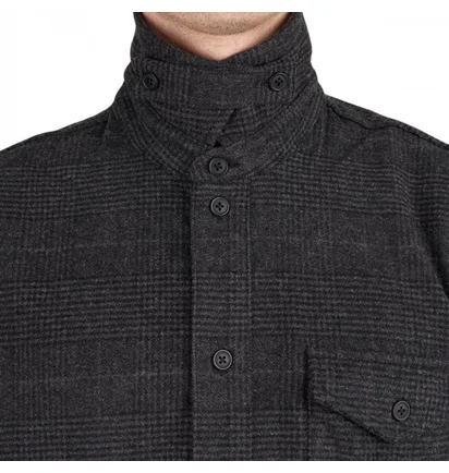 Рубашка унисекс Han Kjobenhavn Army Overshirt Black M-130958