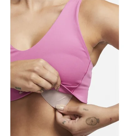 Топ женский Nike Indy Plunge Cutout Pink Dv9837-665