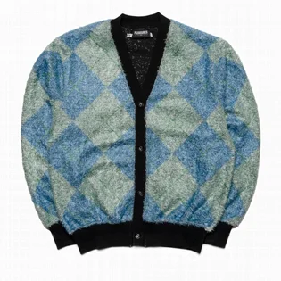 Кофта мужская Pleasures Rev Cardigan Light Blue P23SP008-AQUA