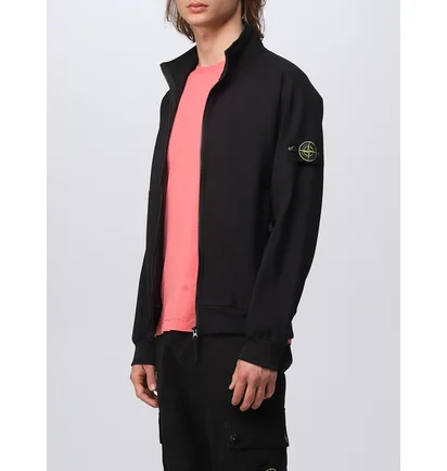 Куртка мужская Stone Island Stretch Technical Fleece Jacket Black 781560753-V0029