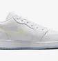 Кросівки дитячі Air Jordan 1 Low White Ice Blue Glitter Swoosh White FQ9112-100