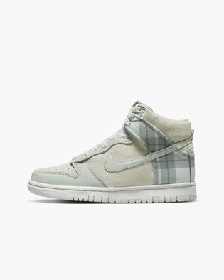 Кросівки дитячі Nike Dunk Hi Se Plaid Mint Foam Beige Dv1724-100