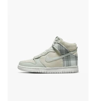 Кроссовки детские Nike Dunk Hi Se Plaid Mint Foam Beige Dv1724-100