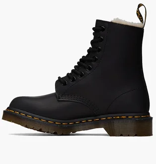 Ботинки женские Dr. Martens Fur Lined 1460 Serena Burnished Wyoming Black 21797001