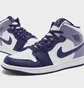 Кроссовки детские Air Jordan Air 1 Mid White/Violet DQ8423-515