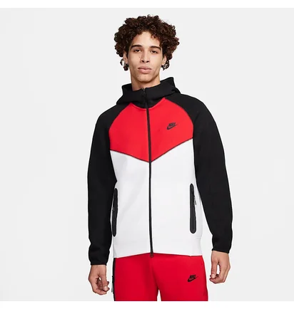 Спортивный костюм мужской Nike Tech Fleece Windrunner Full-Zip Red/Multi FZ4709-100__FZ4710-657