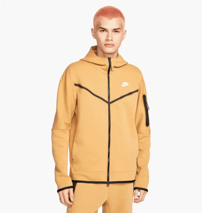 Толстовка чоловіча Nike Sportswear Tech Fleece Orange Cu4489-722