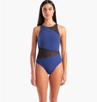 Купальник женский Arena Mesh Angle Swimsuit Vent Back Blue 010191-700