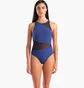 Купальник женский Arena Mesh Angle Swimsuit Vent Back Blue 010191-700