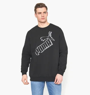 Свитшот мужской Puma Ess+ Big Logo Crew Black 84986301