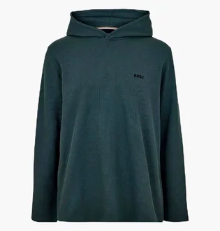 Худи мужское Boss Waffle Open Turquoise 50535885-345