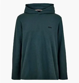Худи мужское Boss Waffle Open Turquoise 50535885-345