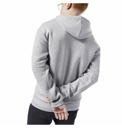Толстовка мужская Reebok Workout Ready Full-Zip Fleece Grey EC0897