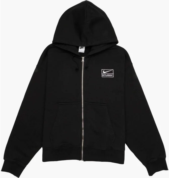 Толстовка унисекс Nike Nrg Stussy Fz Wshd Flchdy Black FJ9175-010