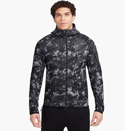 Толстовка мужская Nike Tech Fleece Hoodie Camo/Grey HV5055-060