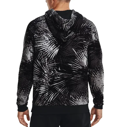 Худи мужское Under Armour Hooded Sweatshirt Ua Rival Flc Sport Palm Hd Black 1370347-001