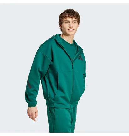 Толстовка чоловіча Adidas Z.N.E. Full-Zip Hooded Track Jacket Green JF6539