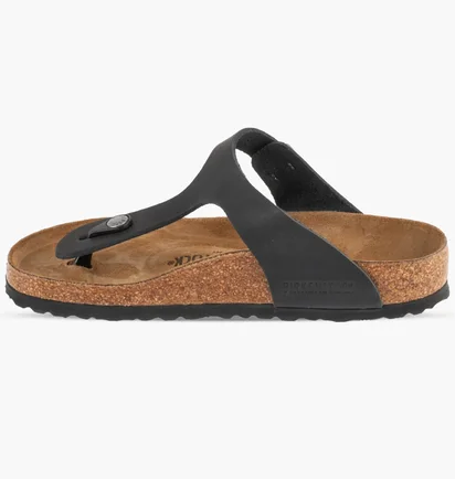 Сандалі унісекс BIRKENSTOCK Gizeh Oiled Leather Black 0845251