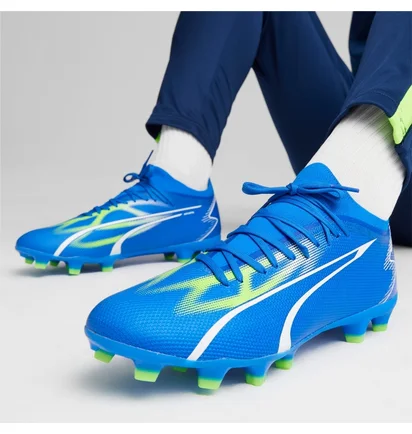 Бутсы унисекс Puma Ultra Match Fg/Ag Blue 107347-03
