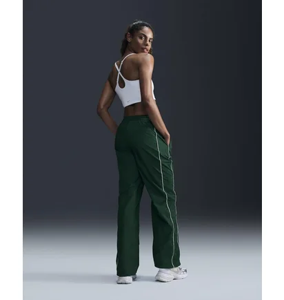 Штани жіночі Nike Windrunner High-Waisted Woven Open-Hem Pants Green FV7655-300