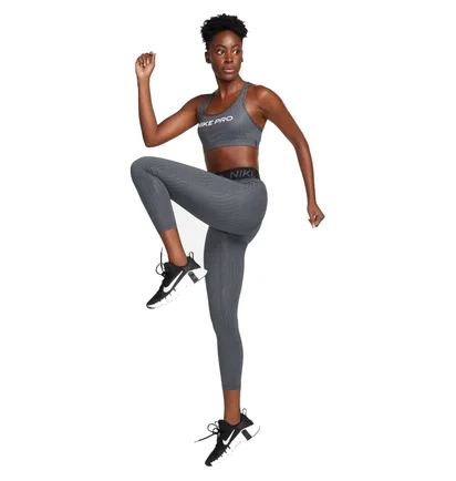 Топ женский Nike W Np Swsh Lgt Spt Aop Bra Grey FN4708-060