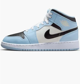 ᐉ Кроссовки детские Nike Air Jordan 1 Mid Ice Blue Gs Light Blue