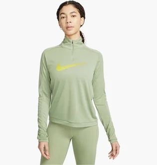Кофта женская Nike 1/4 Dri-Fit Swoosh Olive DX0952-386