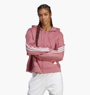 Толстовка жіноча Adidas Future Icons 3-Stripes Full-Zip Hoodie Pink IB8513