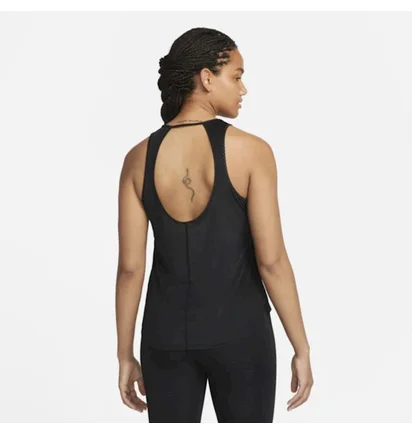 Майка женская Nike W Nk Df One Icn Clsh Tank Black Dm7651-100
