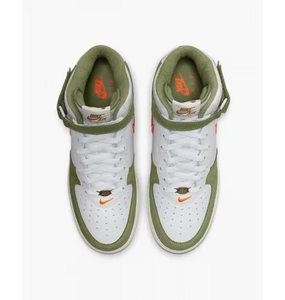 Кросівки чоловічі Nike Air Force 1 Mid Qs MenS Shoes White/Olive DQ3505-100
