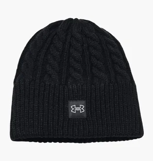 Шапка женская Under Armour Halftime Cable Knit Black 1379995-001