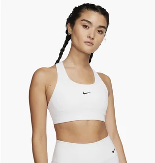 Топ женский Nike Womens Medium-Support 1-Piece Pad Sports Bra White Bv3636-100