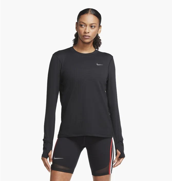 Лонгслив женский Nike Womens Running Crew Black Cu3277-010