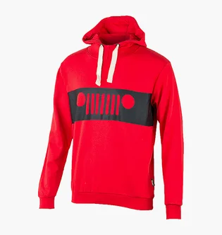 Худі чоловіче Jeep Hooded Sweatshirt Grille Print Red O102565-R699